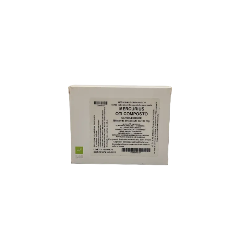 Oti Mercurius Composto Rimedio Omeopatico 60 Capsule
