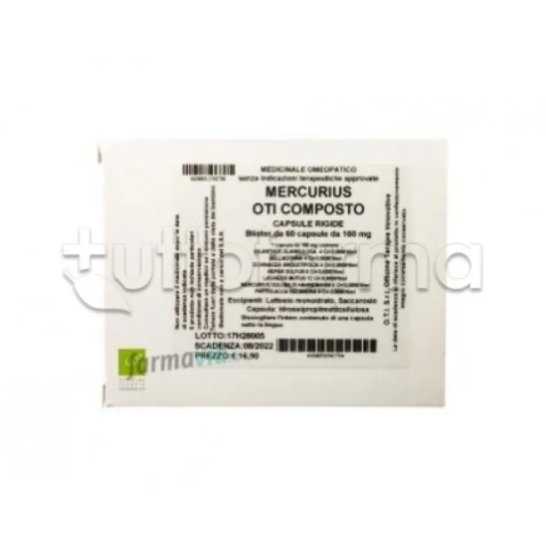 Oti Mercurius Composto Rimedio Omeopatico 60 Capsule