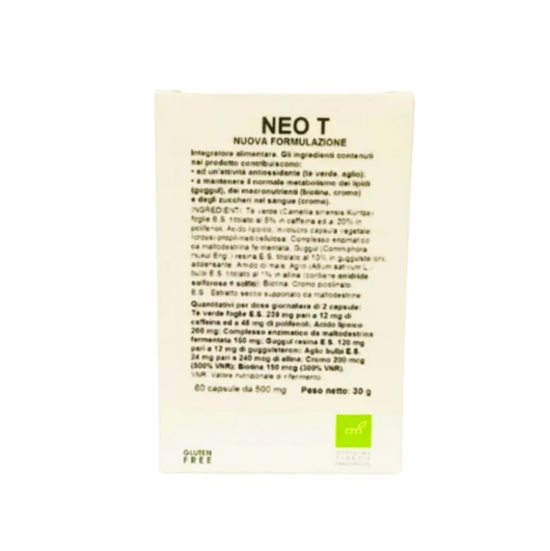 OTI Neo T Integratore per Metabolismo Lipidi 60 Capsule