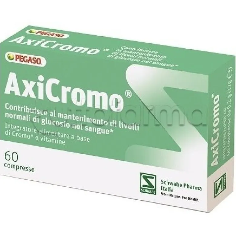 Pegaso Axicromo Integratore Metabolismo e Glicemia 60 Compresse