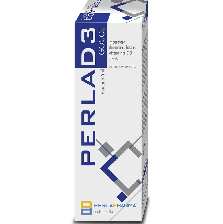 Perlad3 Gocce per Assorbimento Calcio e Fosforo 5 ml