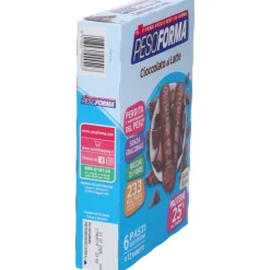Pesoforma Barrette Cioccolato al Latte Sostituto Pasto 12 Pezzi per 6 Pasti