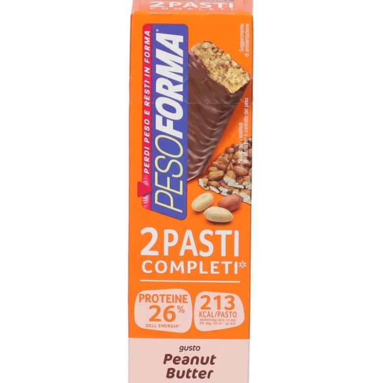 Pesoforma Barrette 2 Pasti Completi Gusto Peanut Butter 2 Pezzi