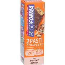 Pesoforma Barrette 2 Pasti Completi Gusto Peanut Butter 2 Pezzi