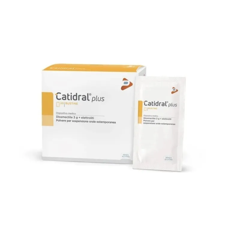 Pharma Line Catidral Plus per Diarrea 12 Bustine - Trattamento rapido e reintegro sali