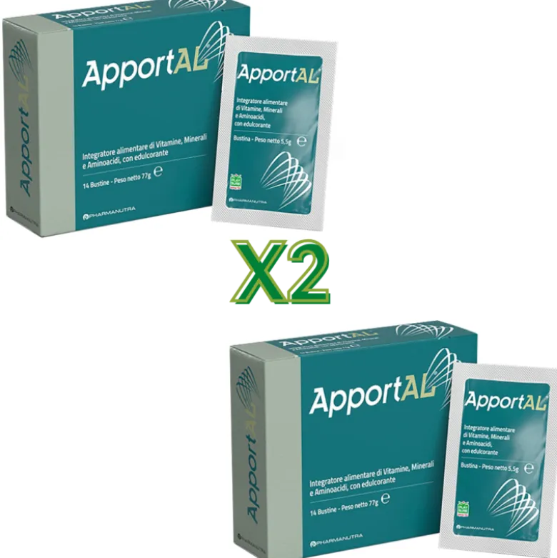PharmaNutra Apportal Integratore di Vitamine per Energia e Difese Immunitarie 28 Bustine