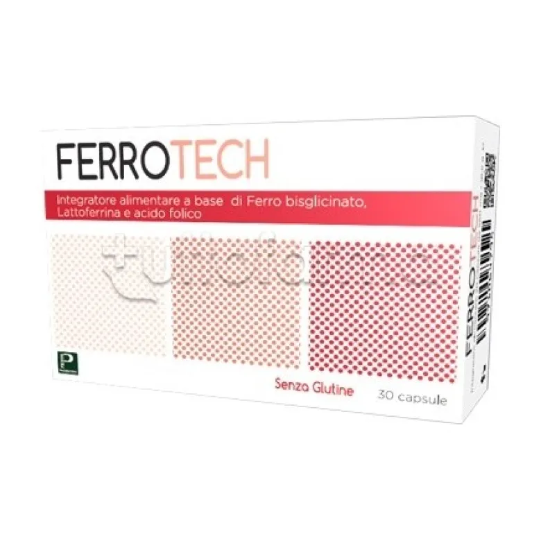 Piemme Pharmatech Ferrotech Integratore di Ferro 30 Capsule