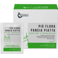 Più Flora Pancia Piatta Integratore per Gonfiore e Regolarità 10 Bustine