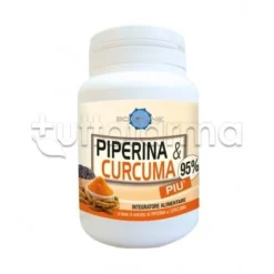 Piperina & Curcuma Piu' Integratore per Controllo del Peso 60 Capsule