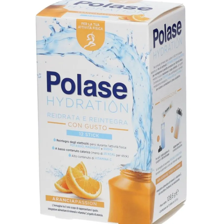 Polase Hydration Arancia Integratore per Stanchezza 12 Bustine