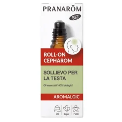 Pranarom Roll On Cepharom con Olii Essenziali Bio per Rilassamento 5 ml