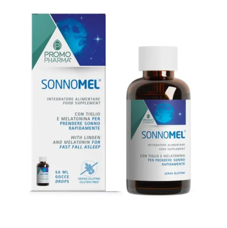 PromoPharma Sonnomel Gocce Melatonina e Piante per Sonno 50 ml