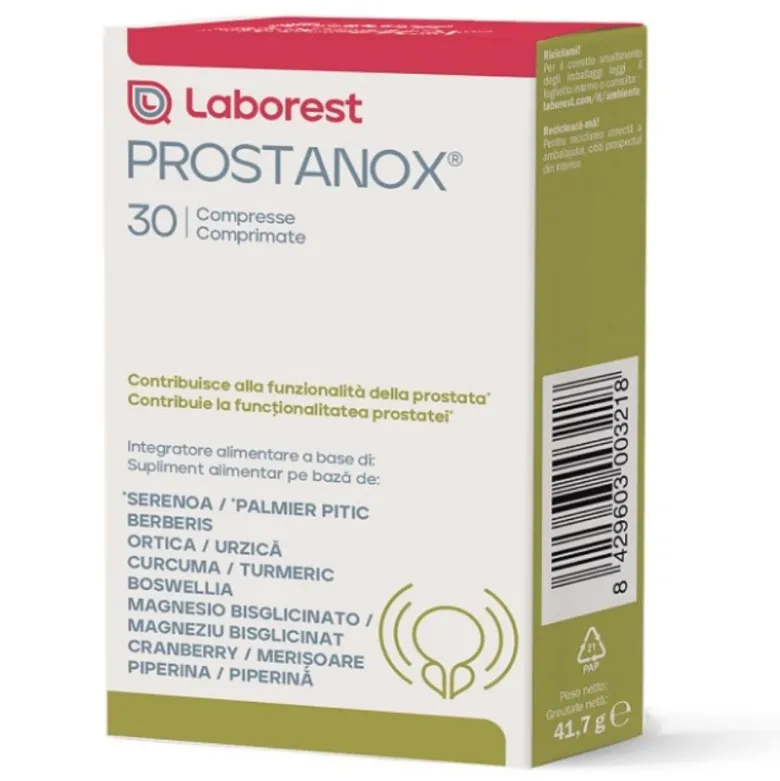 Prostanox Integratore per Prostata e Vie Urinarie 30 Compresse
