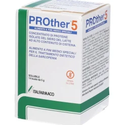 Prother 5 per Deficit Proteico e Glutatione 14 Bustine