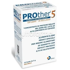 Prother 5 per Deficit Proteico e Glutatione 14 Bustine