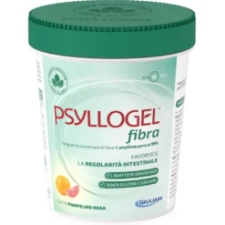 Psyllogel Fibra Integratore per Regolarità Intestinale Gusto Pompelmo Rosa con Semi di Psillio 170g