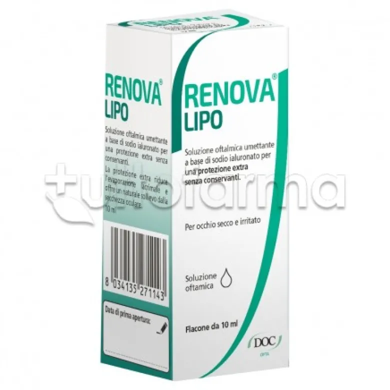 Renova Lipo Collirio per Occhi Secchi e Irritati 10ml