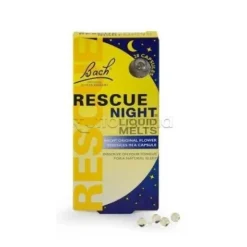 Rescue Night Liquid Melts Senza Alcool per Rilassamento e Sonno 28 Capsule Liquide