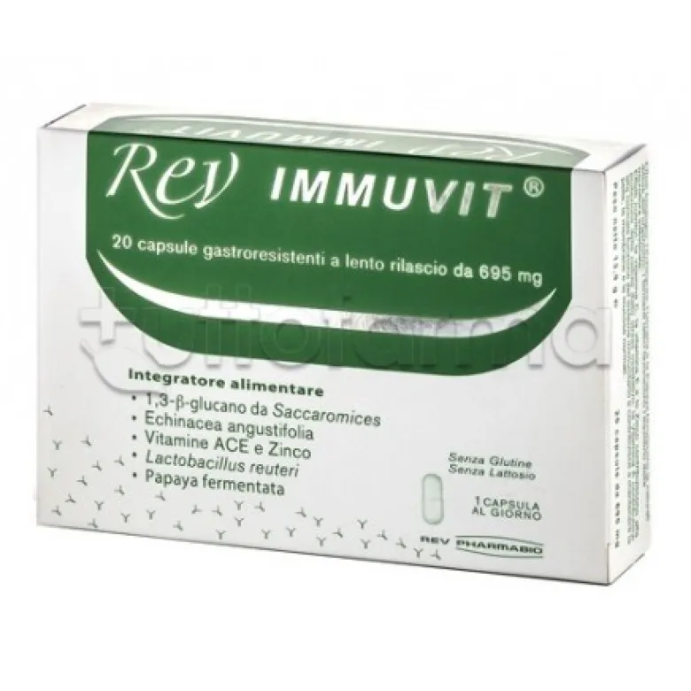 Rev Immunovit Integratore Antinvecchiamento 20 Capsule