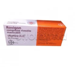 Rovigon 30 Compresse Rivestite Masticabili Vitamina A e Vitamina E