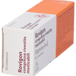 Rovigon 30 Compresse Rivestite Masticabili Vitamina A e Vitamina E