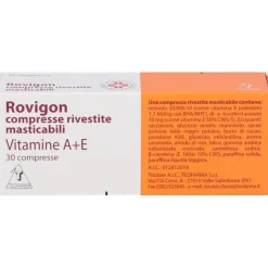 Rovigon 30 Compresse Rivestite Masticabili Vitamina A e Vitamina E