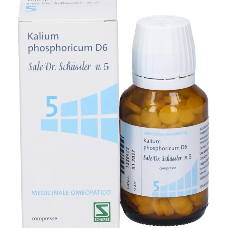 Sale Dr. Schüssler N. 5 Kalium Phosphoricum D6 Medicinale Omeopatico 200 Compresse