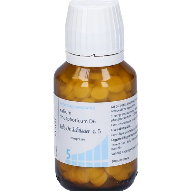 Sale Dr. Schüssler N. 5 Kalium Phosphoricum D6 Medicinale Omeopatico 200 Compresse
