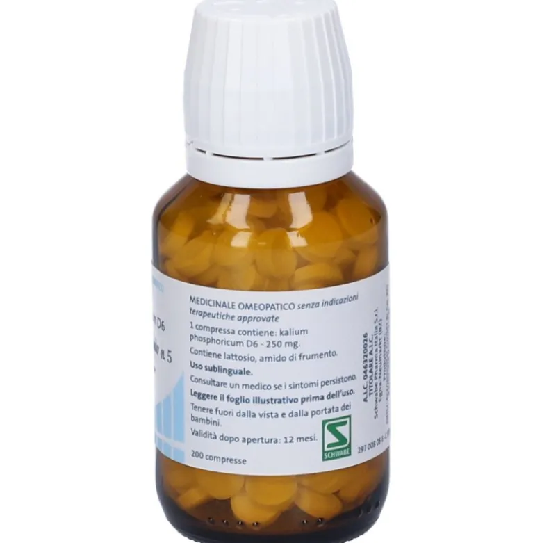 Sale Dr. Schüssler N. 5 Kalium Phosphoricum D6 Medicinale Omeopatico 200 Compresse