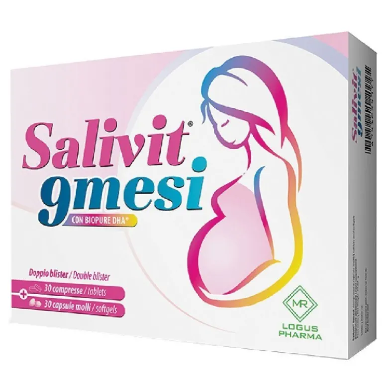 Salivit 9mesi per Gravidanza e Allattamento 30 Compresse + 30 Capsule Molli
