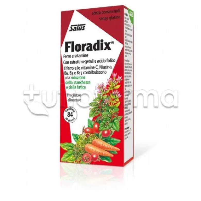 Salus Floradix Integratore con Ferro e Vitamine 84 Tavolette