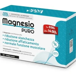 Sanavita Magnesio Puro Compresse Integratore per Energia 45 compresse