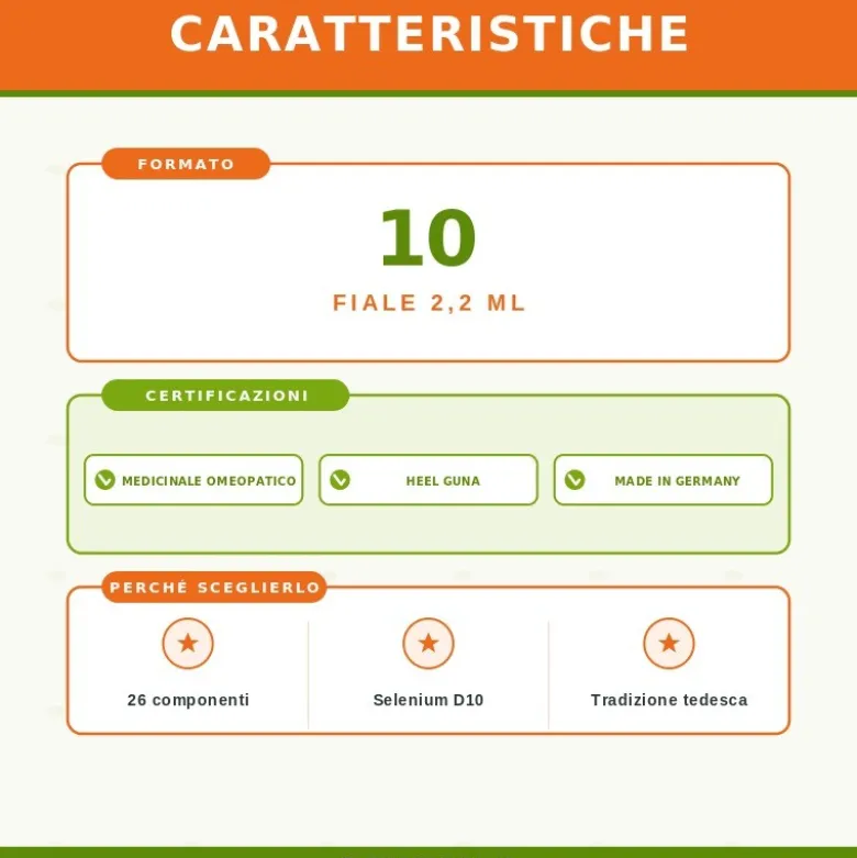 Selenium Compositum Heel Guna 10 Fiale Medicinale Omeopatico