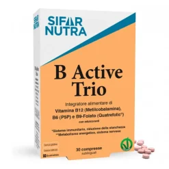 Sifar Nutra B Active Trio Integratore Energia Fisica e Mentale 30 Compresse Sublinguali