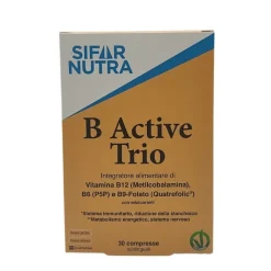 Sifar Nutra B Active Trio Integratore Energia Fisica e Mentale 30 Compresse Sublinguali