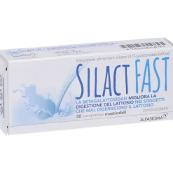 Silact Fast Integratore per Intolleranza al Lattosio 30 Compresse Masticabili