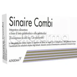 Sinaire Combi Integratore Digestione Lattosio e Carboidrati 30 Compresse
