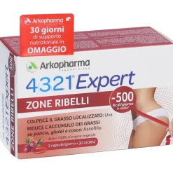 4321 Slim Zone Ribelli Integratore per Grasso Localizzato 60 Capsule