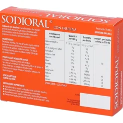Sodioral Inulina Integratore per Diarrea e Vomito 8 Bustine