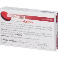 Sofar Globoferrina Integratore di Lattoferrina 200mg 15 Capsule