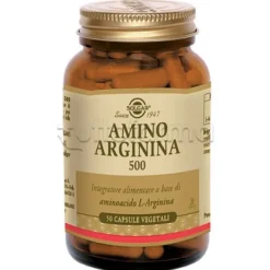 Solgar Amino Integratore Arginina 500 50 Capsule Vegetali