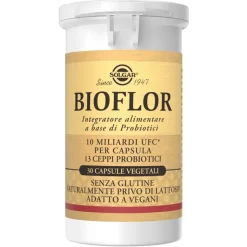 Solgar Bioflor Integratore Probiotico per Equilibrio Intestinale 30 Capsule Vegetali