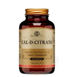 Solgar Cal D Citrato Integratore per Muscoli e Articolazioni 60 Tavolette