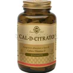 Solgar Cal D Citrato Integratore per Muscoli e Articolazioni 60 Tavolette