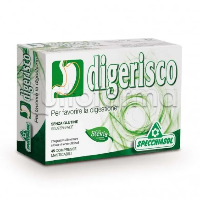 Specchiasol Digerisco Integratore per Digestione e Gonfiore 45 Compresse
