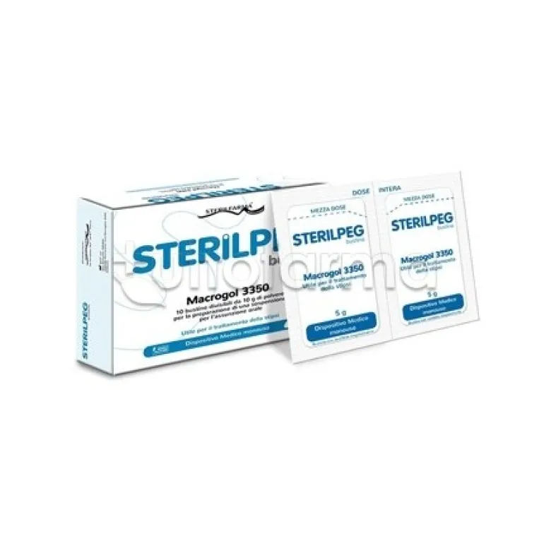 Sterilpeg per Stipsi 10 Bustine Bipartite da 10 g