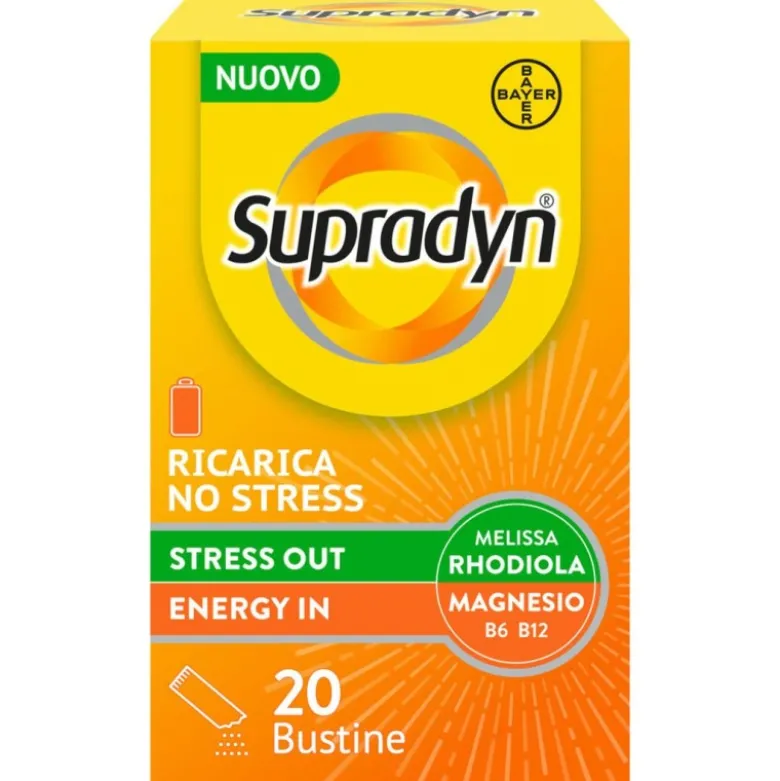 Supradyn Ricarica No Stress Integratore Vitamine e Magnesio 20 Bustine
