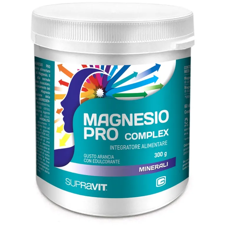 Supravit Magnesio Pro Complex Integratore Muscolare e Nervoso 300 g