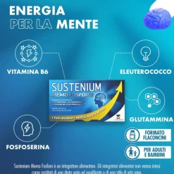 Sustenium Memo Fosforo per Memoria e Concentrazione 10 Flaconcini
