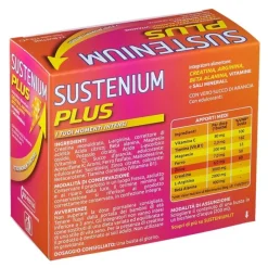 Sustenium Plus Integratore Energizzante per Stanchezza 22 Bustine Arancia